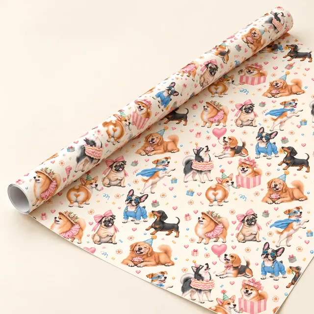 ม้วนกระดาษห่อของขวัญลายหมา Every Dog Has Its Day