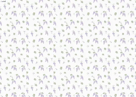 กระดาษห่อของขวัญลาย Wisteria Whisper ทั้งแผ่น ขนาด 50 × 70 ซม.